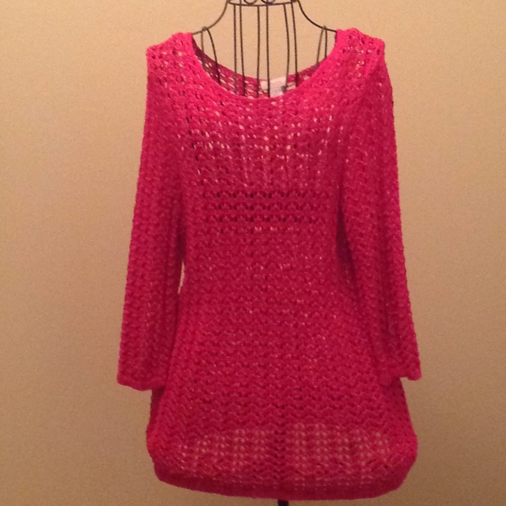 Chico’s hot pink sweater